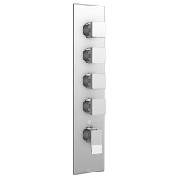 [AQB-S3476BN] Aquabrass S3476 Chicane Square Trim Set For Thermostatic Valve 3004 Brushed Nickel