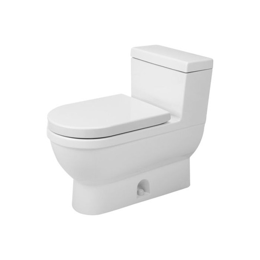 [DUR-2120010001] Duravit 212001 Starck 3 One Piece Elongated Single Flush Toilet White