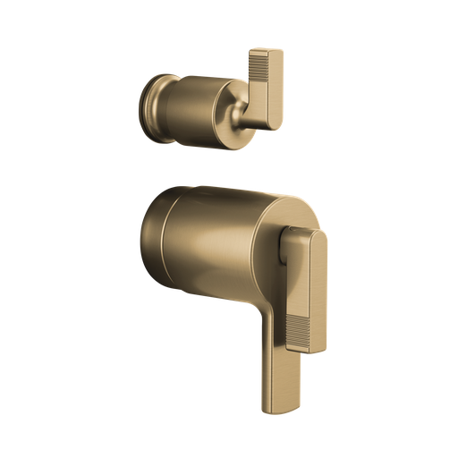 [BRI-HL7506-GL] Brizo HL7506-GL Kintsu Thermostatic Integrated Diverter Trim Lever Handles Brilliance Luxe Gold