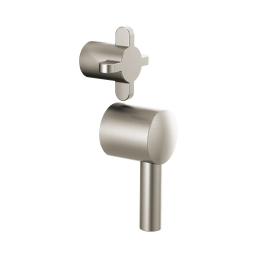 [BRI-HX75P75-BN] Brizo HX75P75-BN Odin Pressure Balance Integrated Trim Cross Handles Brilliance Brushed Nickel