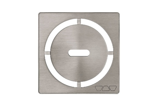 [SCH-KDIF4GRKEBTD8] Schluter KDIF4GRKEBTD8 Kerdi-Drain Grate Kit 4" Brushed Nickel Pure
