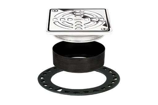 [SCH-KD4GRKEP] Schluter KD4GRKEP Kerdi-Drain Grate Kit 4" Chrome