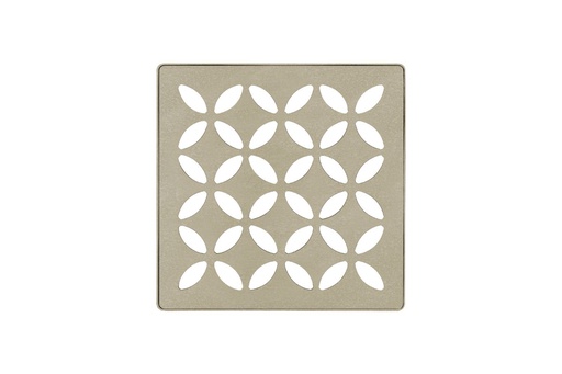 [SCH-KDIF4GRKTSCD5] Schluter KDIF4GRKTSCD5 Kerdi-Drain Grate Kit 4" Cream Floral