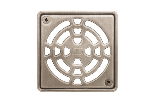 [SCH-KD4GRKET] Schluter KD4GRKET Kerdi-Drain Grate Kit 4" Nickel Des1