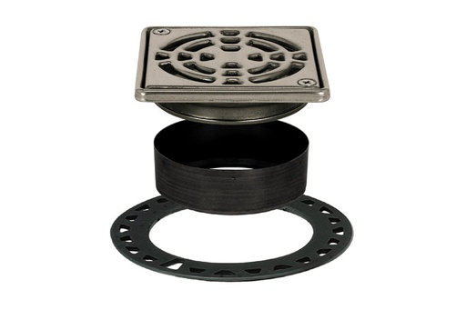 [SCH-KD4GRKE10] Schluter KD4GRKE10 Kerdi-Drain Grate Kit 4" Stn Steel (10)