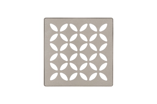 [SCH-KDIF4GRKTSSGD5] Schluter KDIF4GRKTSSGD5 Kerdi-Drain Grate Kit 4" Stone Grey Floral