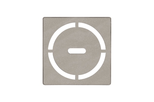 [SCH-KDIF4GRKTSSGD8] Schluter KDIF4GRKTSSGD8 Kerdi-Drain Grate Kit 4" Stone Grey Pure