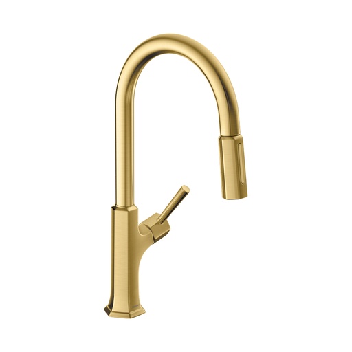 [HAN-04852250] Hansgrohe 04852250 Locarno Higharc Kitchen Faucet 2 Spray Pull Down 1.75 Gpm Brushed Gold Optic