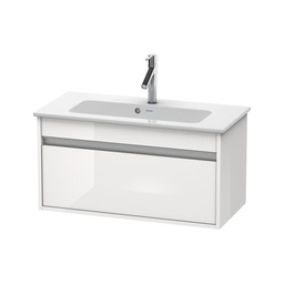 [DUR-KT642302222] Duravit KT6423 Ketho Wall Mounted Compact Vanity Unit White High Gloss