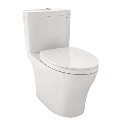 [TOTO-MS446124CEMFGN#11] TOTO MS446124CEMFGN#11 Aquia IV Two Piece Elongated Dual Flush Toilet Colonial White