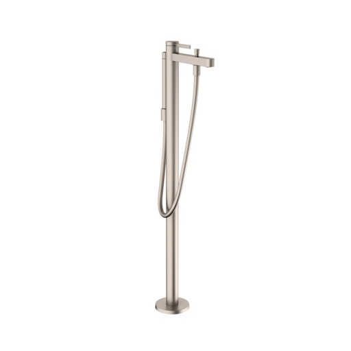 [HAN-76445821] Hansgrohe 76445821 Finoris Freestanding Tub Filler Trim With Handshower Brushed Nickel