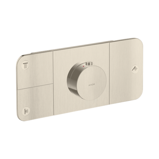[HAN-45713821] Hansgrohe 45713821 Axor One Thermostatic Module Trim For 3 Functions Brushed Nickel