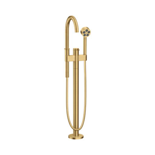 [HAN-48441251] Hansgrohe 48441251 Axor One Freestanding Tub Filler Trim With Handshower Brushed Gold Optic