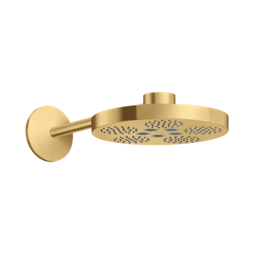 [HAN-48482251] Hansgrohe 48482251 Axor One Showerhead 280 2-Jet With Showerarm Trim Brushed Gold Optic