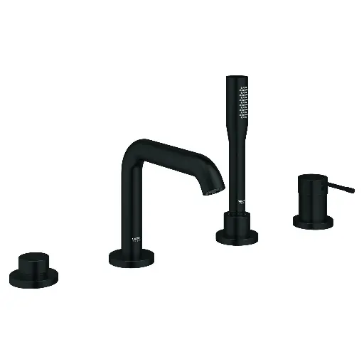 [GRO-195782431] Grohe 195782431 Essence Four-Hole Roman Tub Filler With Hand Shower Matte Black