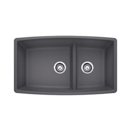[BLA-401418] Blanco 401418 Performa U 1.75 Low Divide Double Undermount Kitchen Sink