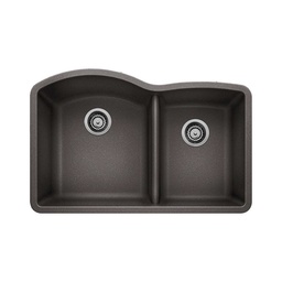 [BLA-401574] Blanco 401574 Diamond U 1.75 Low Divide Double Undermount Kitchen Sink