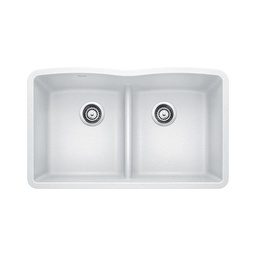 [BLA-401838] Blanco 401838 Diamond U 2 Low Divide Double Undermount Kitchen Sink