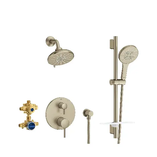 [GRO-29431EN0] Grohe 29431EN0 Timeless Pressure Balance Shower Set Brushed Nickel