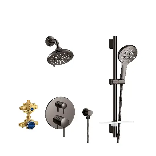 [GRO-29431A00] Grohe 29431A00 Timeless Pressure Balance Shower Set Hard Graphite