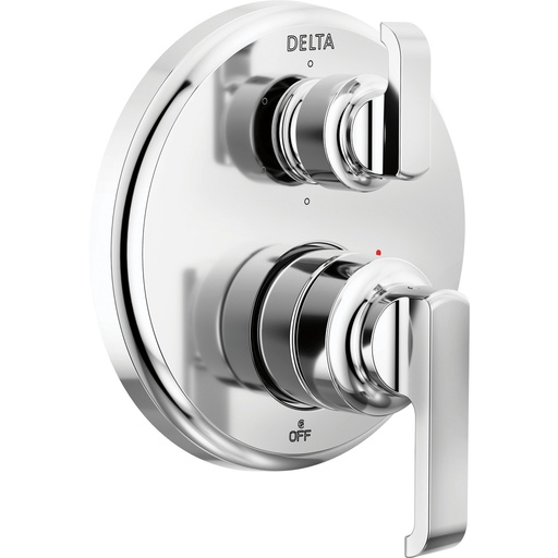 [DEL-T24989-PR] Delta T24989-PR Tetra 14 Series Integrated Diverter Trim 6-Setting Lumicoat Chrome