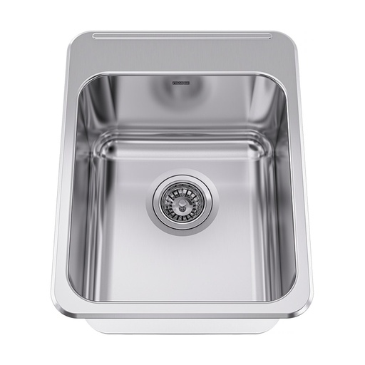 [FRA-LBS6410PCB-1-1] Franke LBS6410PCB-1-1 Topmount Single Bowl Sink With Ledge Stainless Steel