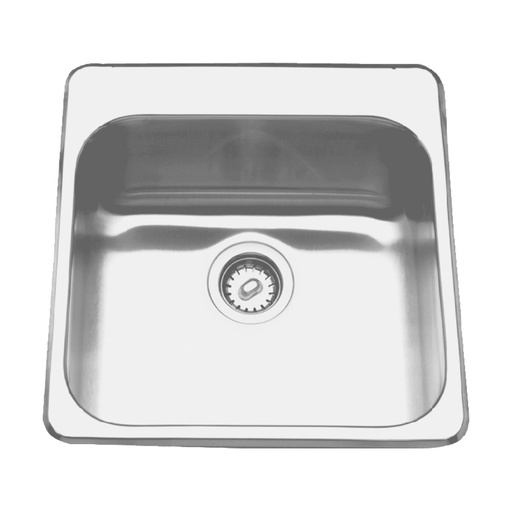 [FRA-ALBS6806P-1-1] Franke ALBS6806P-1-1 Single Sink With Ledge 18 Gauge Stainless Steel
