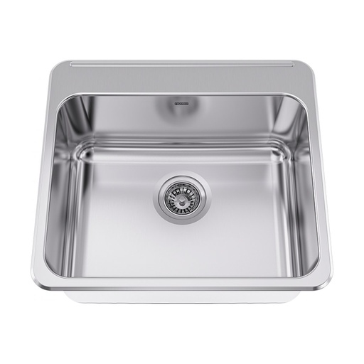 [FRA-LBS6110P-1-3] Franke LBS6110P-1-3 Single Bowl Sink With Ledge Stainless Steel