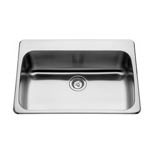 [FRA-LBS7808P-1] Franke LBS7808P-1 Topmount Single Bowl Sink With Ledge Stainless Steel